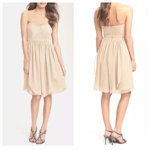 Jenny Yoo Collection Dress Size 2 Strapless Bridesmaid Prom Chiffon